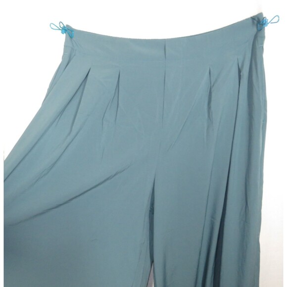 Halara Breezeful Stone Blue Flowy Wide Leg Pleated Pull On Pants Size XL - Picture 4 of 8